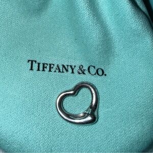 Tiffany & Co. Elsa Peretti Silver Open Heart Floating Pendant